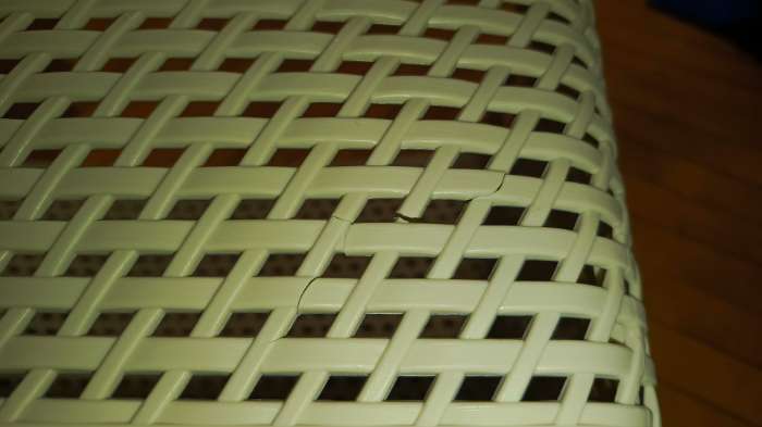 Фотография покупателя товара Корзина для хранения «Ротанг», 23 л, 45×30×26.5 см, с крышкой, белая - Фото 4