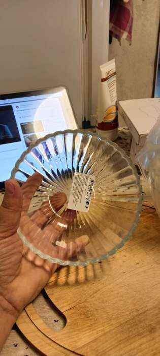 Фотография покупателя товара Салатник «Магия», 450 мл, d=13 см, стекло, прозрачный - Фото 1