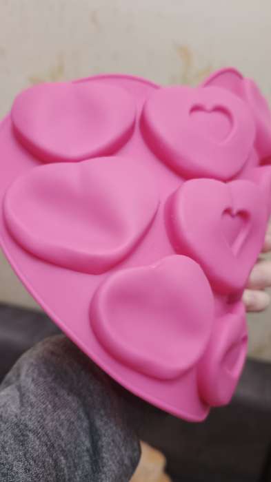 Фотография покупателя товара Форма для шоколада «Лямур», силикон, 20.5×19×2 см, 9 ячеек, МИКС - Фото 10