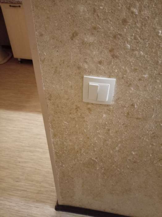 Фотография покупателя товара Выключатель TOT Elegant, 10 А, 2 клавиши, скрытый монтаж, белый - Фото 2