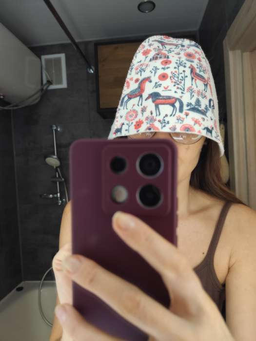 Фотография покупателя товара Шапка для бани и сауны «Мезенские кони», полиэфир 70%, шерсть 30% - Фото 1