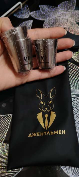 Фотография покупателя товара Стопки в чехле «Герб»: нержавеющая сталь, набор 3 шт. × 30 мл - Фото 3