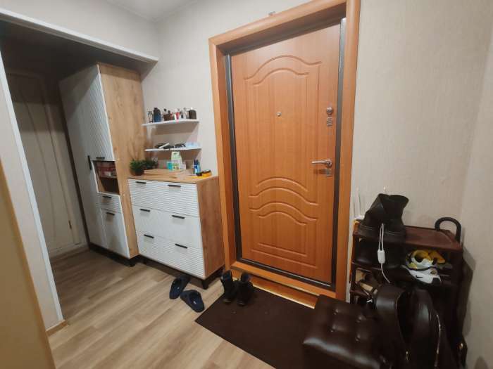 Фотография покупателя товара Обувница «Флэш», 1000×300×1030 мм, цвет браш графит/дуб крафт - Фото 1