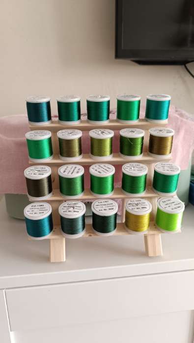 Фотография покупателя товара Стойка для ниток на 63 шт., 41×38.5 см - Фото 1