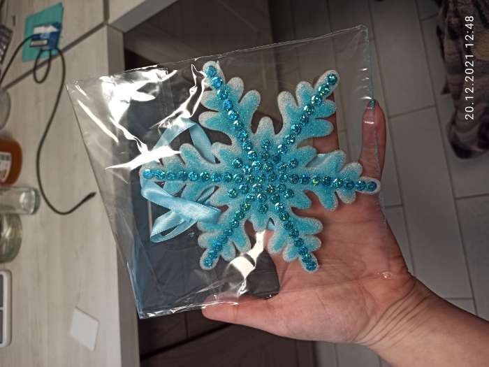 Фотография покупателя товара Новогодняя снежинка для декорирования, Холодное сердце - Фото 4
