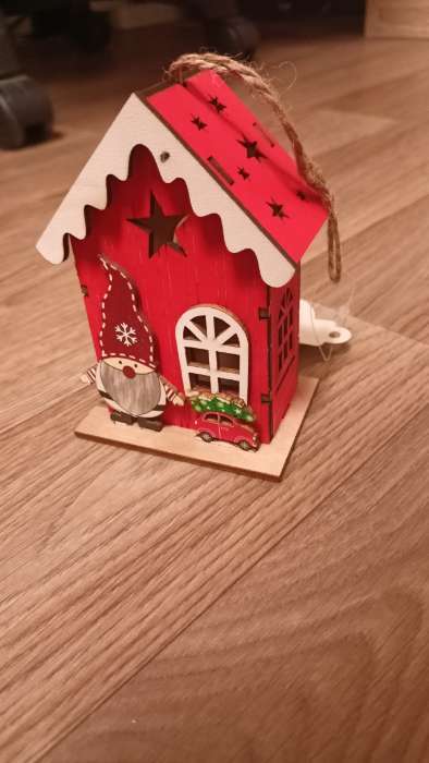 Фотография покупателя товара Ёлочная игрушка «Амбар эльфа», от батареек, свечение тёплое белое - Фото 1