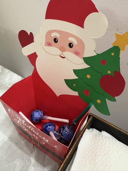 Фотография покупателя товара Снек-бокс для попкорна и снеков «С Новым годом!», дед мороз - Фото 3