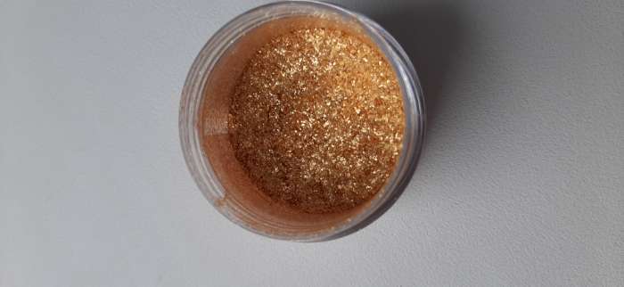 Фотография покупателя товара Глиттер пищевой КондиМир «Золото», 5 г - Фото 1