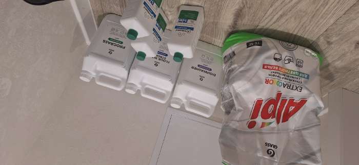 Фотография покупателя товара Средство для мытья пола Floor Wash Strong, щелочное, 5.6 кг - Фото 1