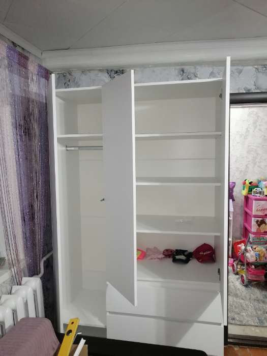 Фотография покупателя товара Шкаф – пенал «Мадера», 400×520×2100 мм, цвет графит - Фото 1