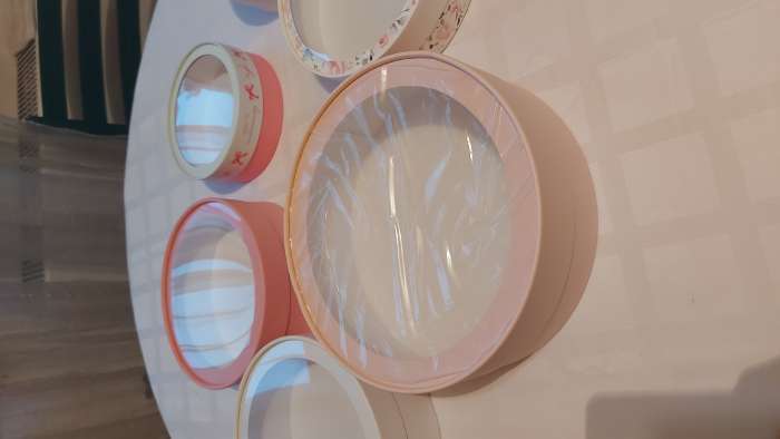 Фотография покупателя товара Коробка для макарун, кондитерская упаковка тубус с окном With love 20 х 20 х 5 см - Фото 1