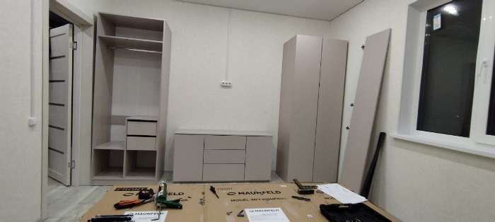 Фотография покупателя товара Шкаф прямой двухстворчатый «Чарли 22», 800×550×2205 мм, цвет кашемир - Фото 59