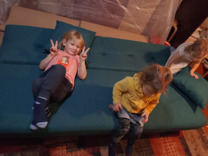 Фотография покупателя товара Диван прямой «Манго 2», спальное место 1100×1920 мм, обивка ткань, цвет савана лагун - Фото 1