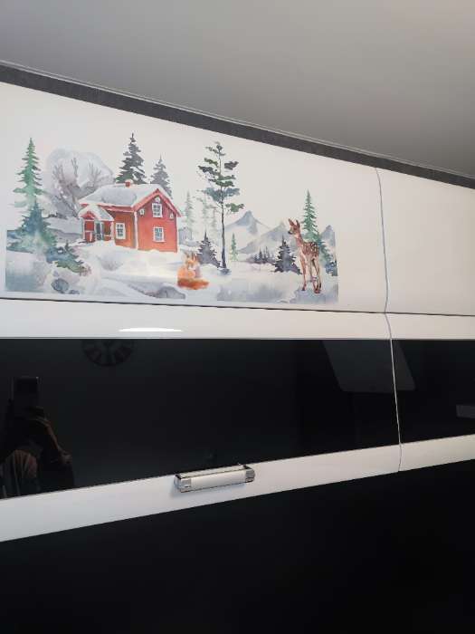 Фотография покупателя товара Наклейки на окна многоразовые «Новогодний венок», 50×70 см - Фото 26