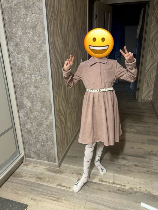 Фотография покупателя товара Платье для девочки KAFTAN: Velvet, пыльно-розовое, рост 134-140 см - Фото 1