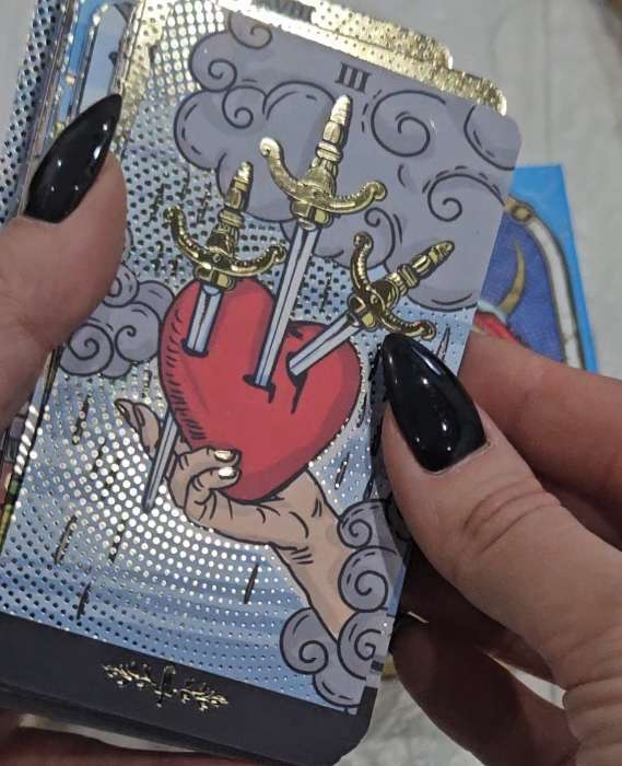 Фотография покупателя товара Таро «Golden classics» золотые, 78 карт (6×11 см), 16+ - Фото 3