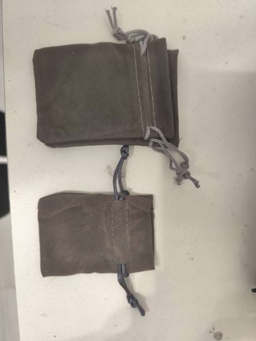 Фотография покупателя товара Мешочек бархатный «Классика», 6×8 см, ( ± 1 см,), фасовка 50 шт., серый - Фото 1