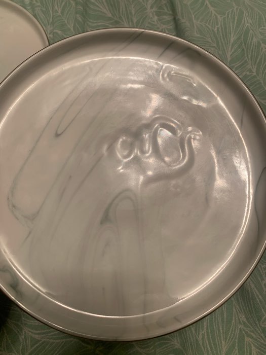 Фотография покупателя товара Тарелка керамическая десертная «Мрамор», d=20 см, цвет серый - Фото 6