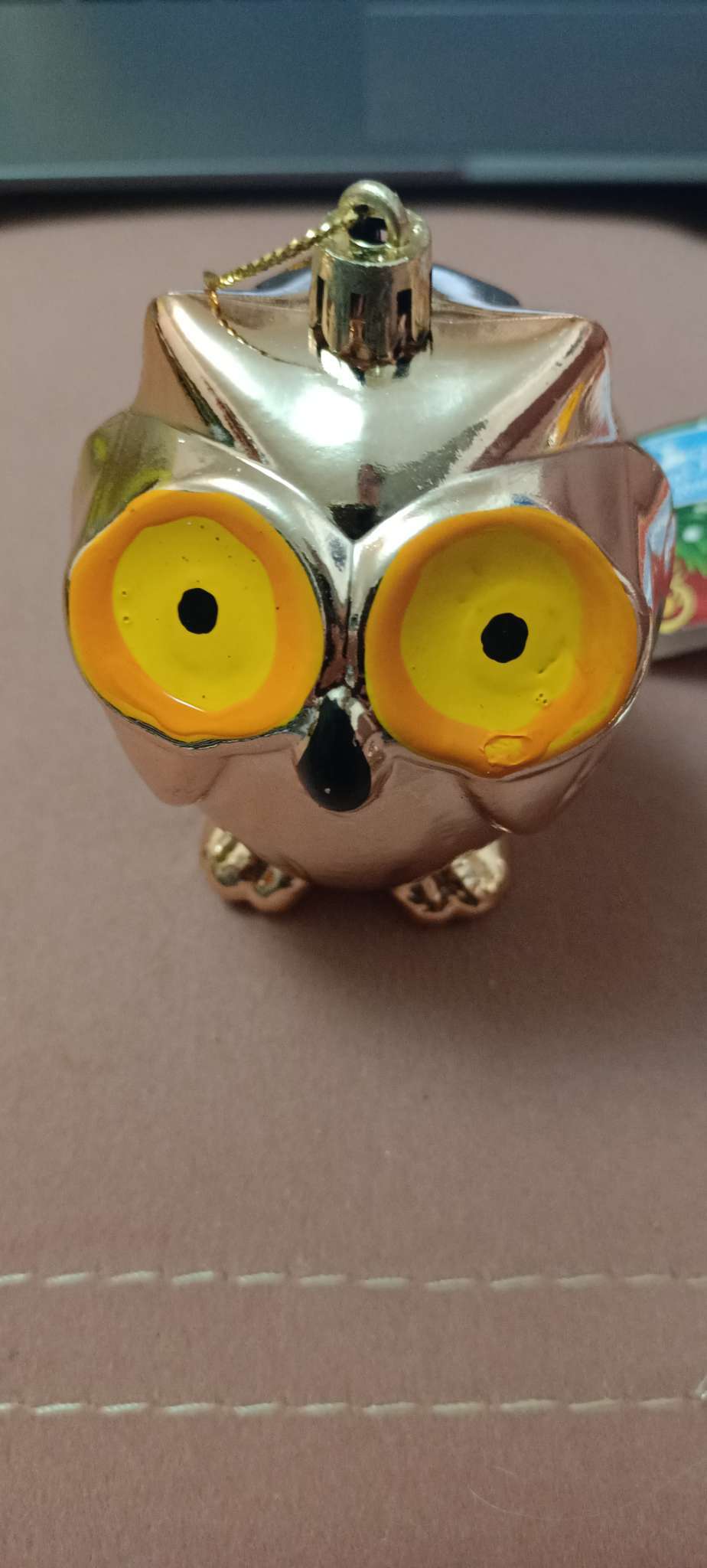 Фотография покупателя товара Ёлочная игрушка «Зимнее волшебство. Сова» пластик, 8.5×7 см - Фото 3