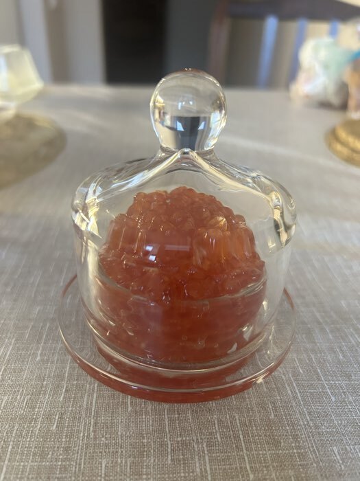 Фотография покупателя товара УЦЕНКА Икорница «Купол», 9×10 см, прозрачная - Фото 1