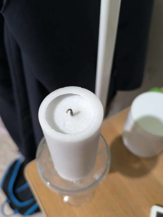 Фотография покупателя товара Свеча - цилиндр гладкая, Sima Home, 5×10 см, пальмовый воск, серая, 6 ч - Фото 1