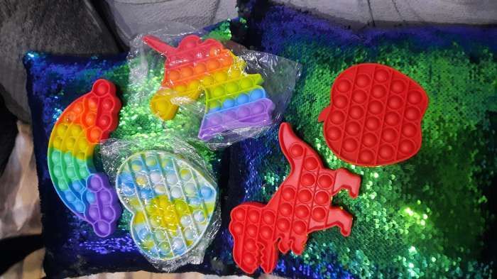 Фотография покупателя товара Антистресс игрушка «Вечная пупырка», единорог, радуга - Фото 2