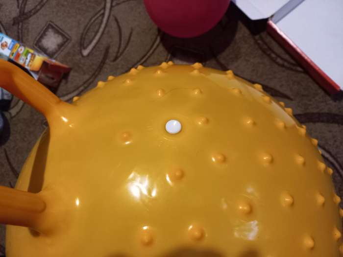 Фотография покупателя товара Мяч прыгун Смешарики «Крош и Нюша», d=45 см, 350 г, цвет МИКС