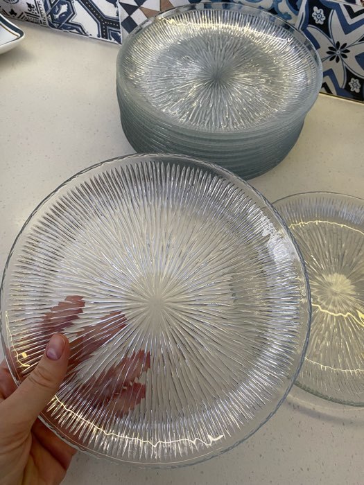 Фотография покупателя товара Набор тарелок Solo, d=19 см, 6 шт, цвет прозрачный - Фото 1