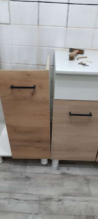 Фотография покупателя товара Кухонный гарнитур «Тренд», с столешницей, 1800 мм, цвет белый/белый/дуб золотой - Фото 45