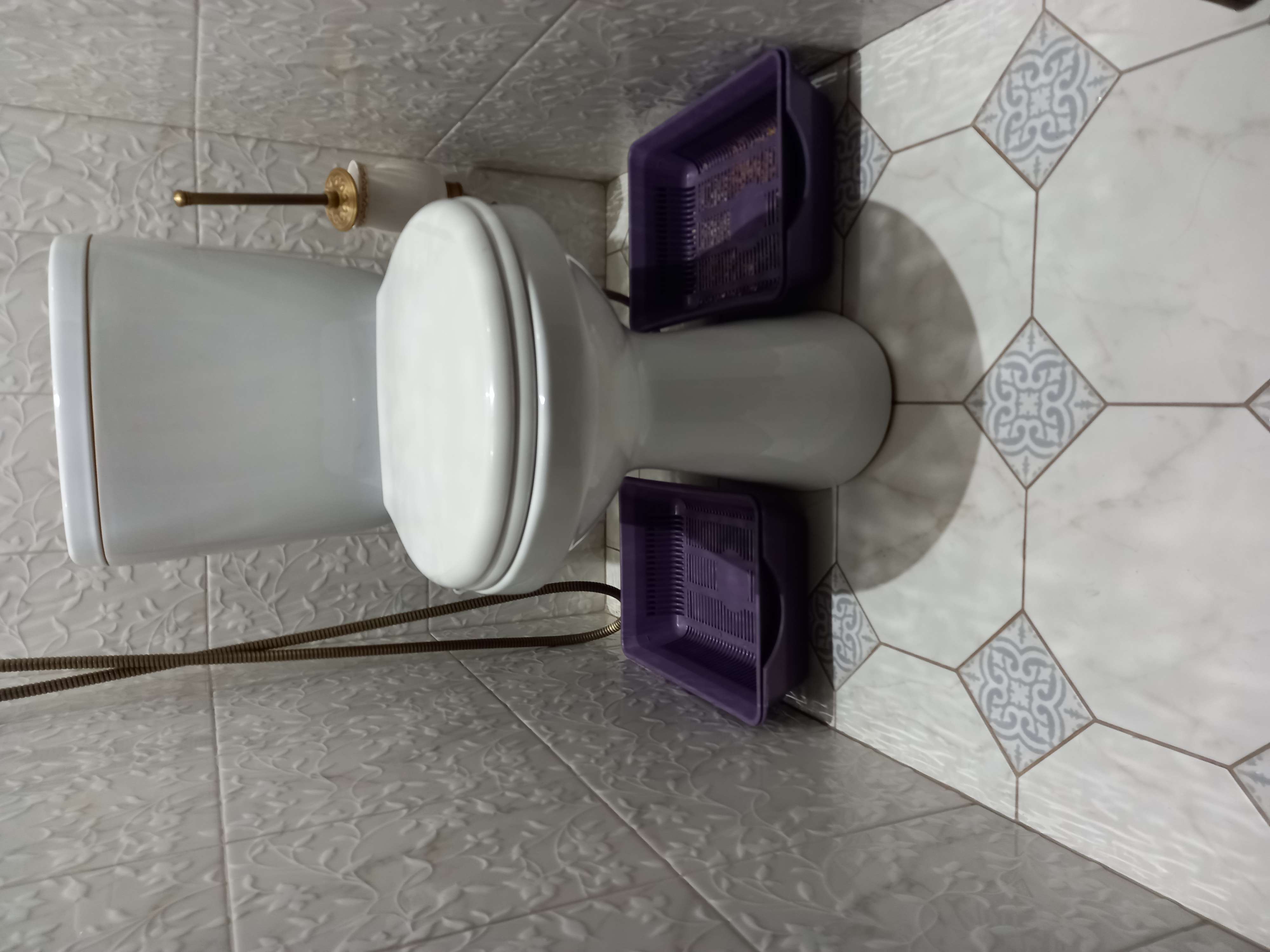 Фотография покупателя товара Туалет глубокий с сеткой 36 х 25 х 9 см, фиолетовый - Фото 2