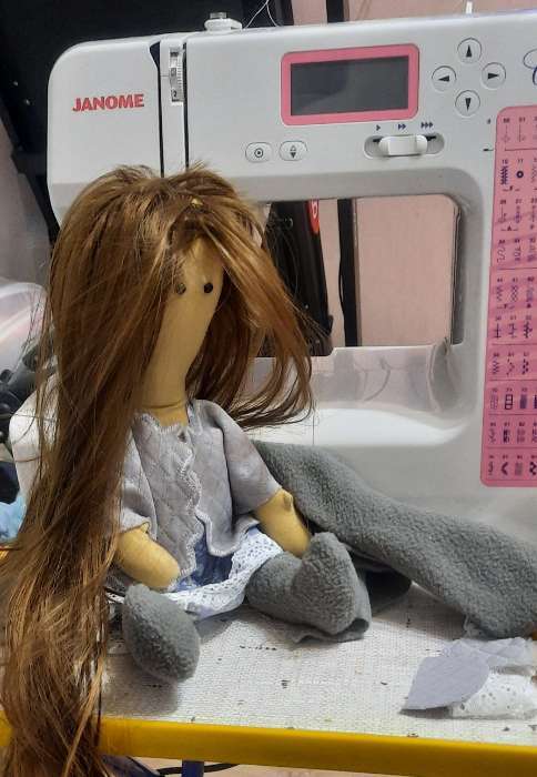 Фотография покупателя товара Интерьерная кукла «Маня», набор для шитья, 18.9 × 22.5 × 2.5 см - Фото 8