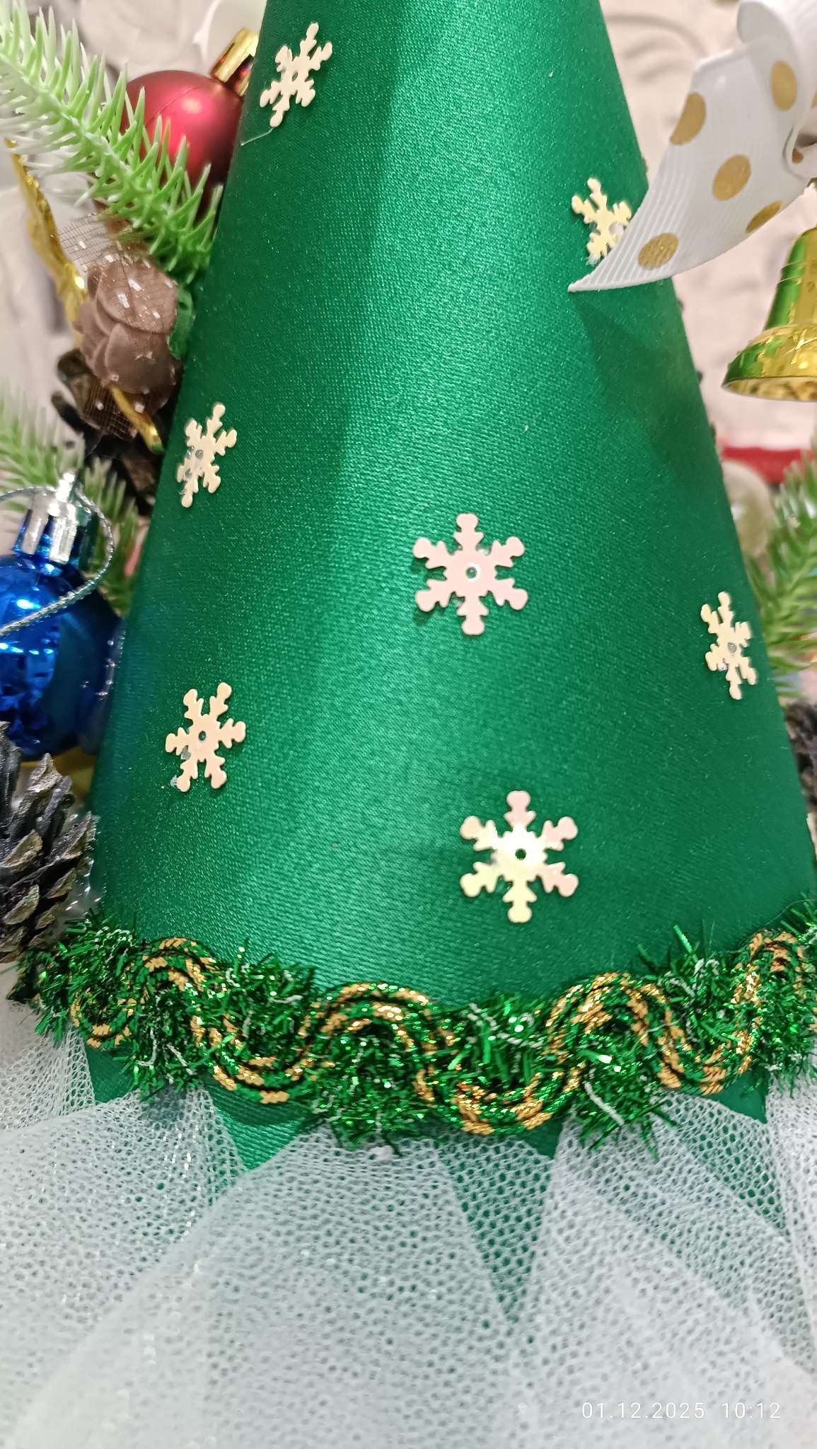 Фотография покупателя товара Тесьма зелёная, 1.5 см, в рулоне 10 м - Фото 1