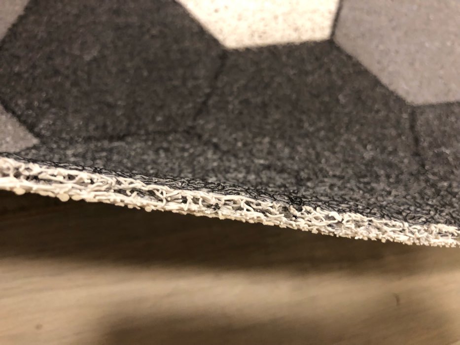 Фотография покупателя товара Коврик придверный грязезащитный Доляна «Гамма», 60×90 см, цвет серый