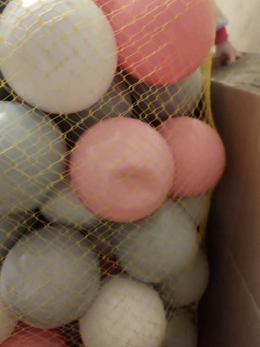 Фотография покупателя товара Шарики для сухого бассейна с рисунком, диаметр шара 7,5 см, набор 150 штук, цвет розовый, белый, серый - Фото 10
