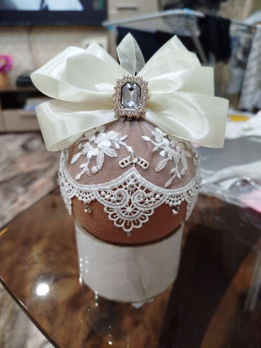 Фотография покупателя товара Декор для творчества пластик, стразы "Медальон восьмиугольный" н-р 10 шт белый 1,8х2,4 см - Фото 1