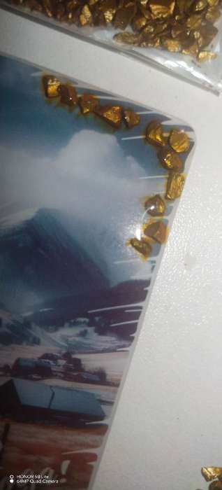 Фотография покупателя товара Декор стекло «Слюда золото», 20 г - Фото 1