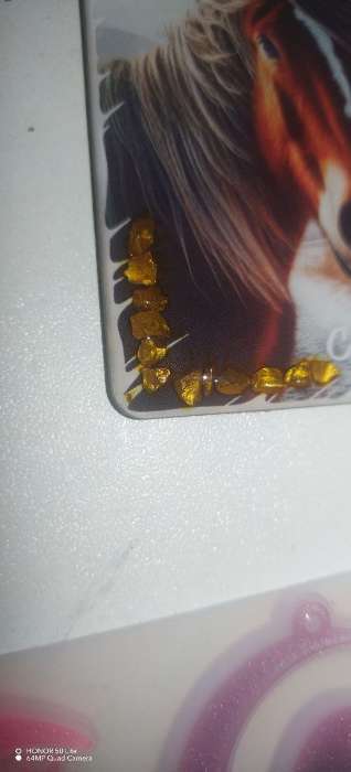 Фотография покупателя товара Декор стекло «Слюда золото», 20 г - Фото 2