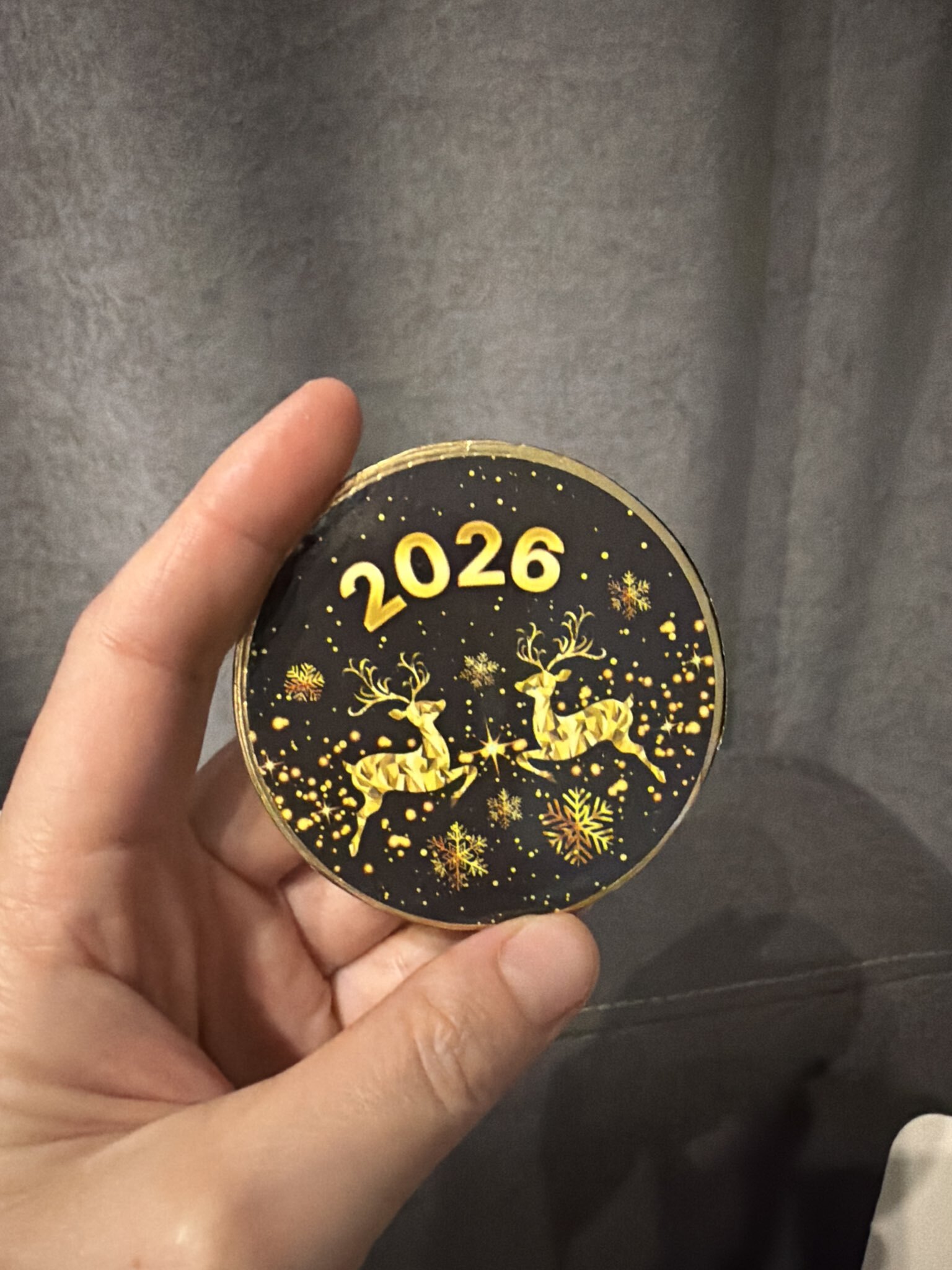 Фотография покупателя товара Шоколадная медаль «Новый год. Символ 2026», 25 г - Фото 1