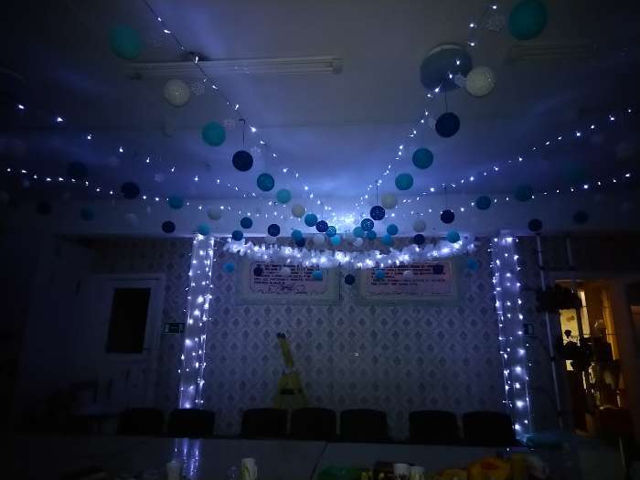 Фотография покупателя товара Гирлянда «Нить» 20 м, IP20, тёмная нить, 200 LED, свечение синее, 8 режимов, 220 В - Фото 103
