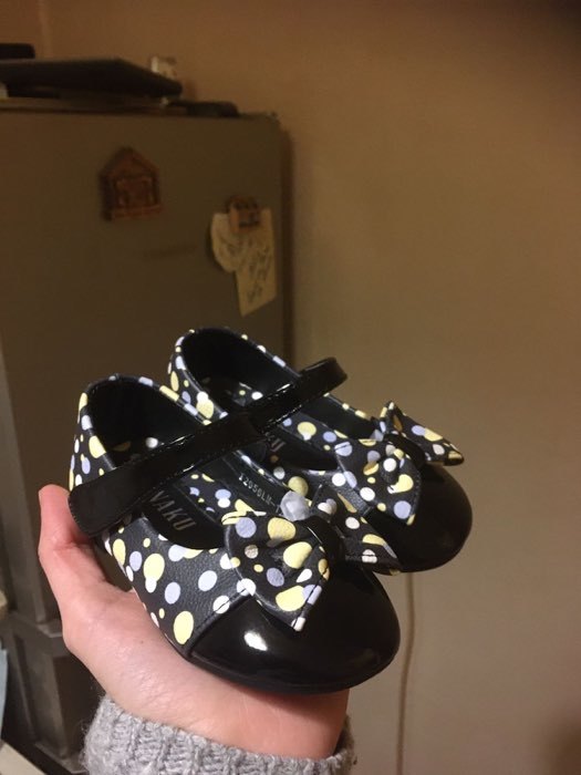 Фотография покупателя товара Туфли детские MINAKU, цвет чёрный/горошек, размер 23