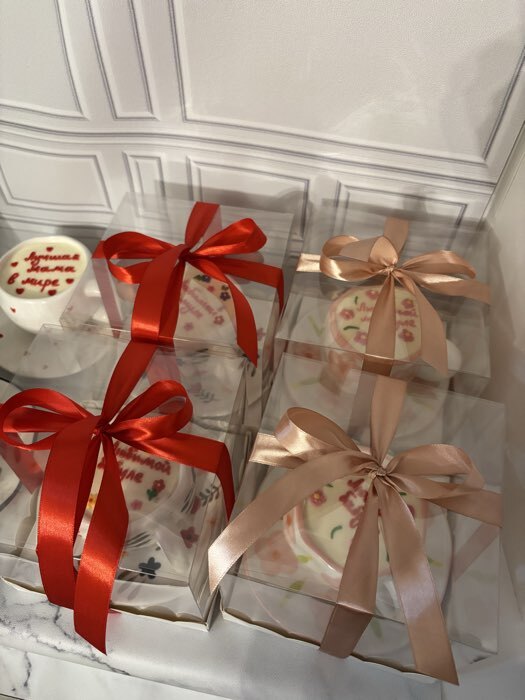 Фотография покупателя товара Коробка кондитерских изделий с ложементом, крафт, 15×15×14 см - Фото 3