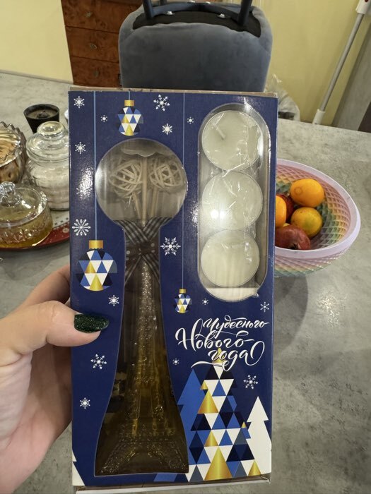 Фотография покупателя товара Набор подарочный «Париж» (диффузор и свечи) апельсин, «Богатство Аромата» - Фото 2