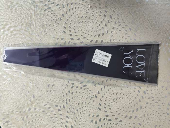 Фотография покупателя товара Пакет конус для цветов, «Цветы», 12.5+4×45 см, белый - Фото 1