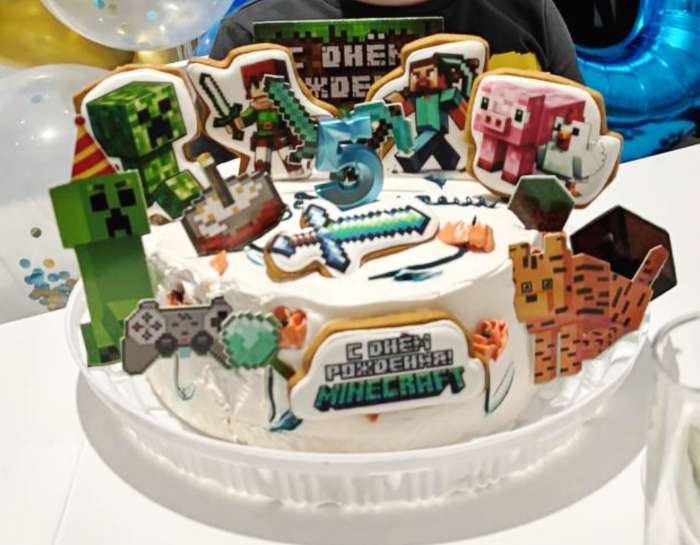 Фотография покупателя товара Топпер для торта «С Днём Рождения» - Фото 1