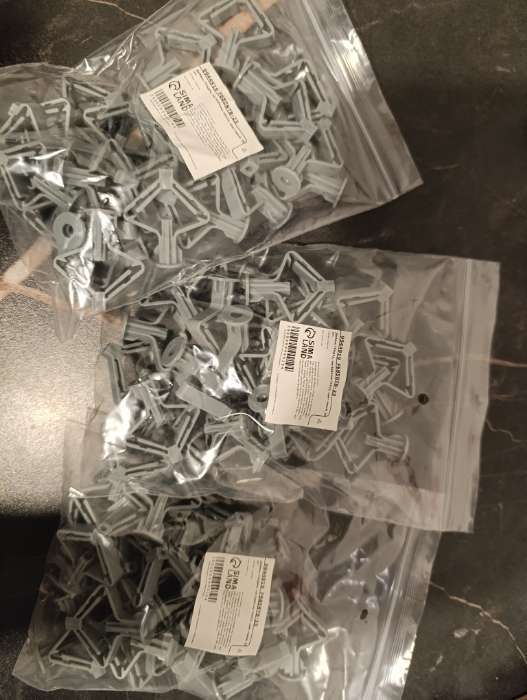 Фотография покупателя товара Дюбель ТУНДРА, бабочка, для гипсокартона, пластиковый, 35×32 мм, 25 шт. - Фото 1