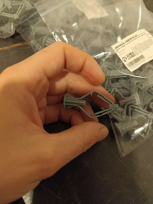 Фотография покупателя товара Дюбель ТУНДРА, бабочка, для гипсокартона, пластиковый, 35×32 мм, 25 шт. - Фото 4