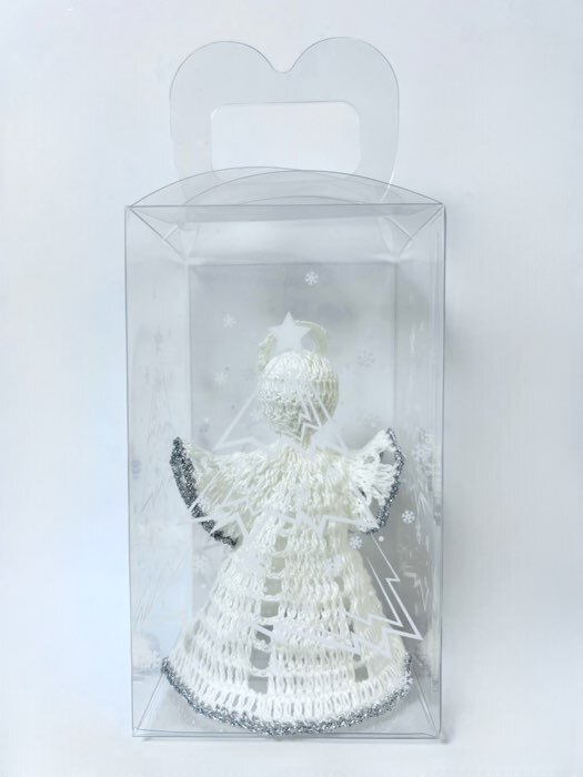 Фотография покупателя товара Коробка подарочная новогодняя складная ПВХ «Метель» 12×7×7 см - Фото 4