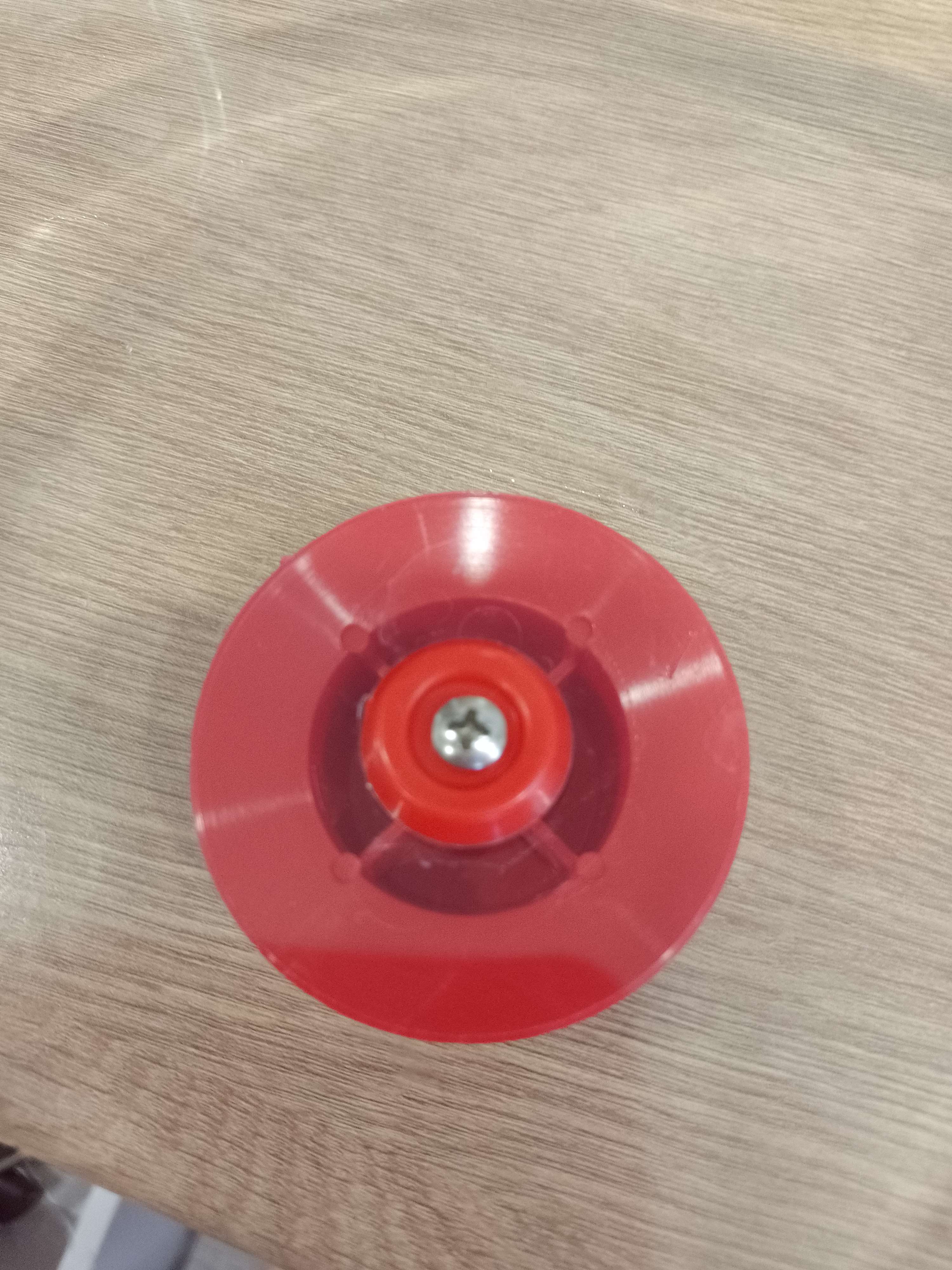 Фотография покупателя товара Ручка для крышки на посуда с саморезом, d=6 см, цвет красный - Фото 6