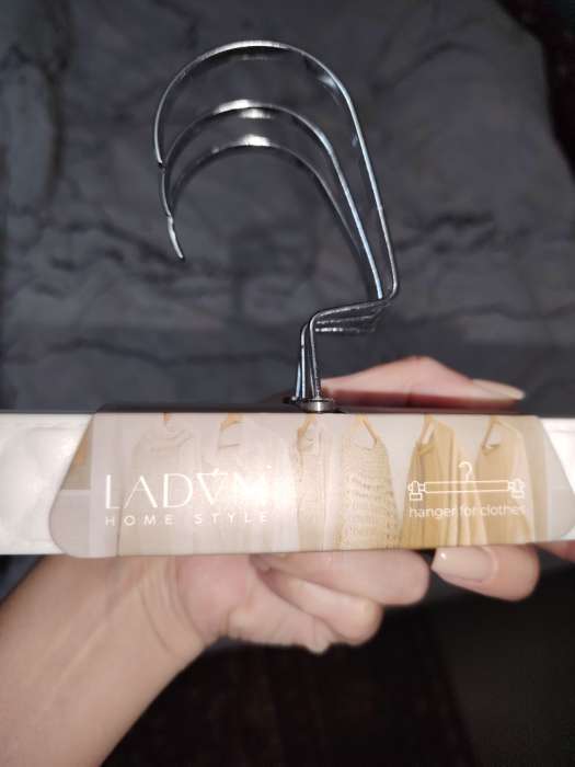 Фотография покупателя товара Вешалки для брюк и юбок LaDо́m Eliot, 29×15 см, 3 шт., с зажимами, белые - Фото 6