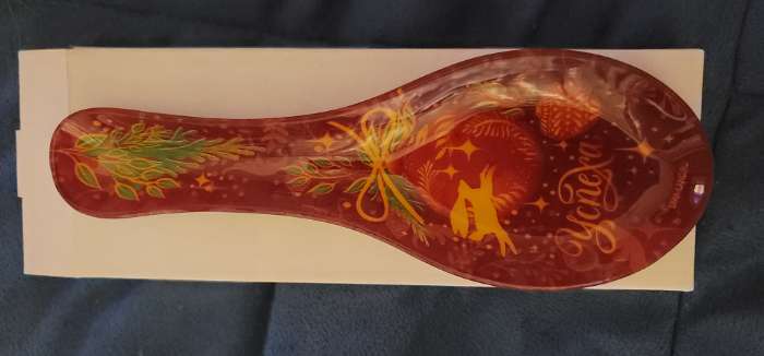 Фотография покупателя товара Подставка под ложку новогодняя «Чудесного нового года», 21.4×7.5 см - Фото 5